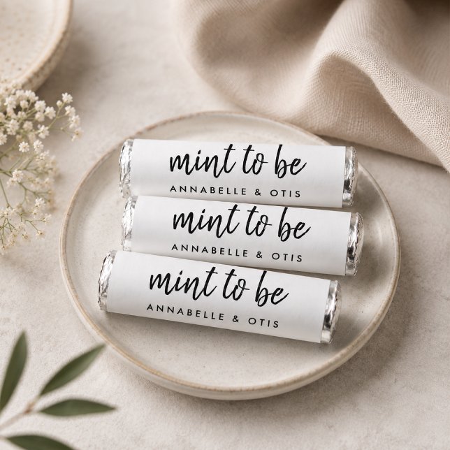 Breath Savers Mints | Mint to Be Wedding Favor (Personalized Breath Savers Mints for wedding favor tables, welcome bags, and guest treats.)