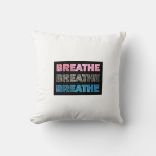 Breathe 005 throw pillow