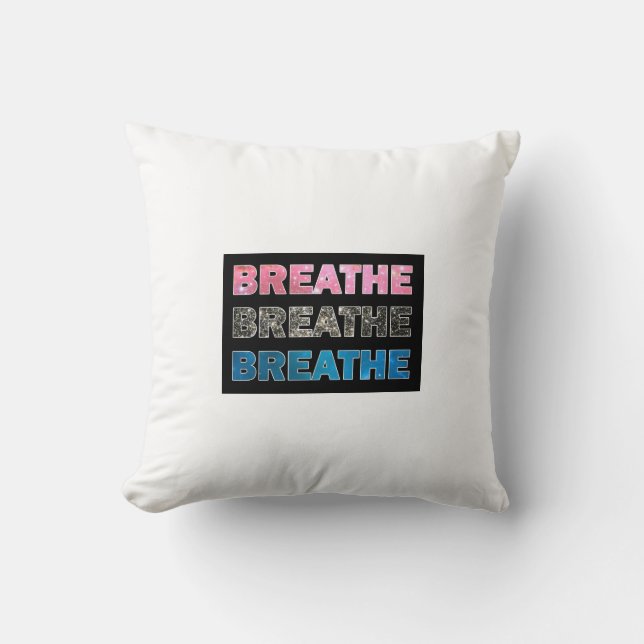 Breathe 005 throw pillow (Front)