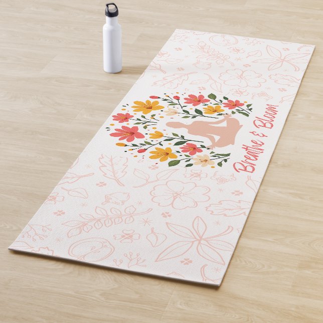 Breathe and Bloom Meditation Yoga Mat (In Situ)