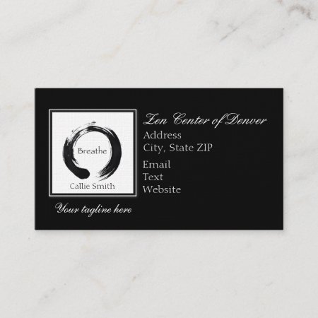 Breathe And Enso Circle Appointment Card