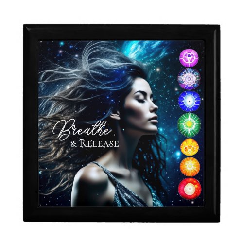 Breathe and Release  Beautiful Ethereal Woman Gift Box