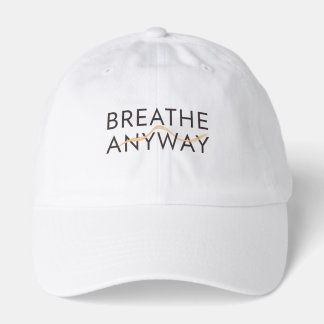 Breathe Anyway – Stress Awareness Minimal Yellow  Hat