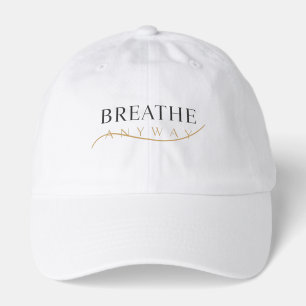 Breathe Anyway – Stress Awareness Minimal Yellow Hat