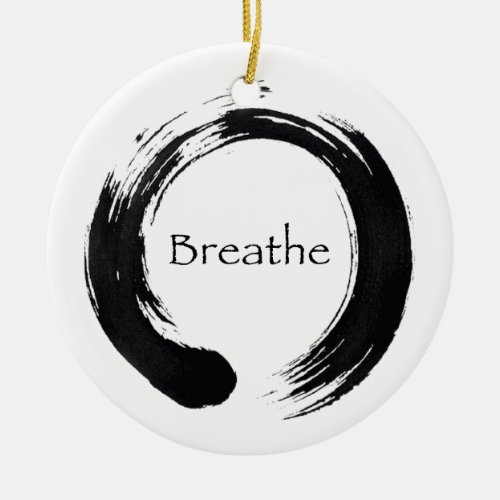 Breathe  Balance Enso Ornament