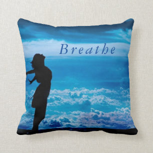 Breathe Believe Soar Cozy Throw Pillow