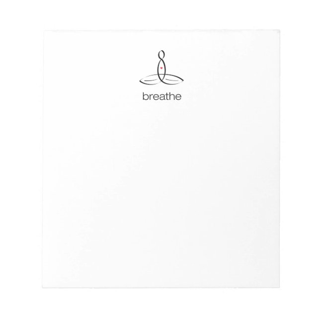 Breathe - Black Regular style Notepad (Front)