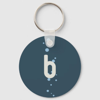 Breathe - Blue Key Ring
