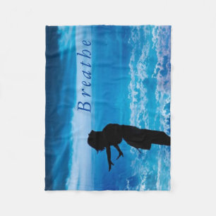 Breathe Cuddle up, Cozy and Warm Customize Fleece Blanket