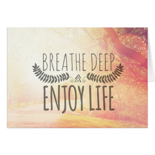 Breathe Deep Cards (Front Horizontal)