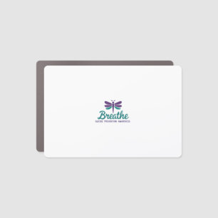 Breathe Dragonfly Suicide Prevention mental health Car Magnet