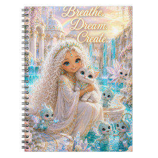 Breathe Dream. Create. Collection -Fleece Blanket Notebook