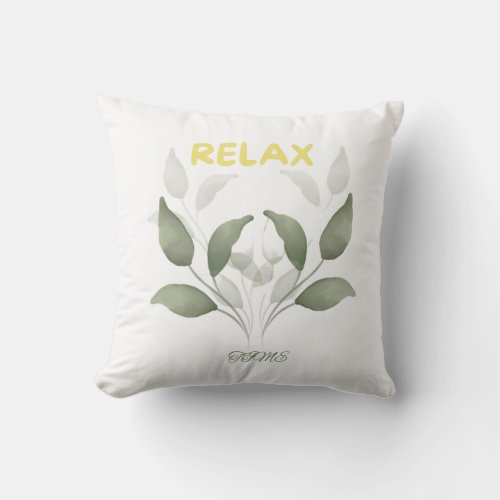  Breathe Easy A Pastel Leaves Square Pillow