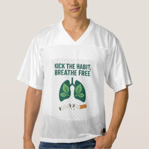 Breathe Easy, Live Better – World No Tobacco Day Men's Football Jersey