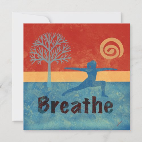 Breathe Flat Note Card