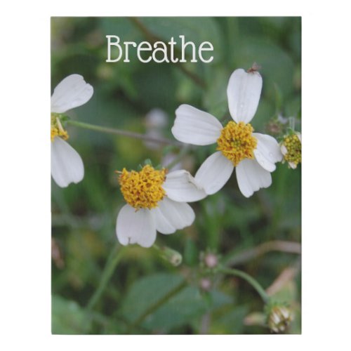 Breathe flower canvas