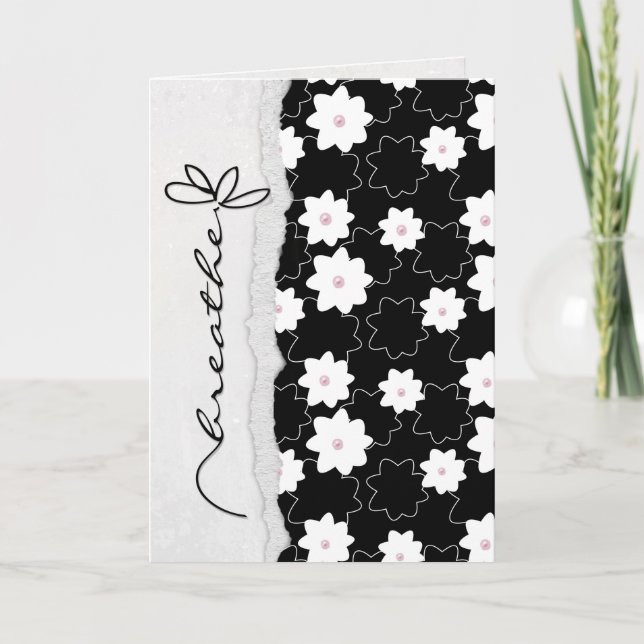 breathe friendship flower card (Front)