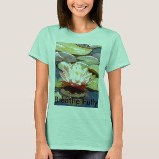 Breathe Fully Pink Lotus T-Shirt