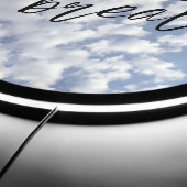 Breathe Handwritten Script over Clouds On Blue Sky LED Sign (Edge)