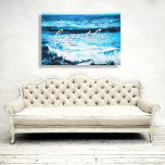 Breathe Hawaii Turquoise Ocean Waves Photo 32x48 Canvas Print<br><div class="desc">“Breathe”, relax, and enjoy the mesmerizing ocean waves with this canvas photo print of the Hawaiian Pacific. You can easily personalize this wall art plus I also offer customization on any product. IMPORTANT NOTE: Please do not change the size on this canvas to go any larger than what is listed....</div>
