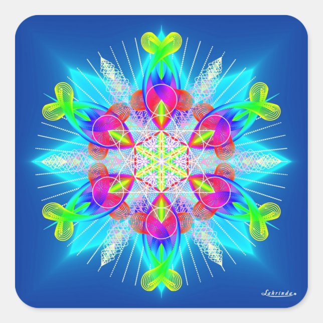 Breathe-In, Breathe-Out Square Sticker (Front)