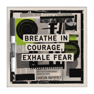 Breathe In Courage, Exhale Fear Dry Erase Board