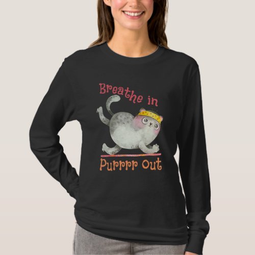 Breathe In Purr Out Workout Cat T_Shirt