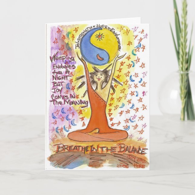 Breathe in the Balance Card (Front)