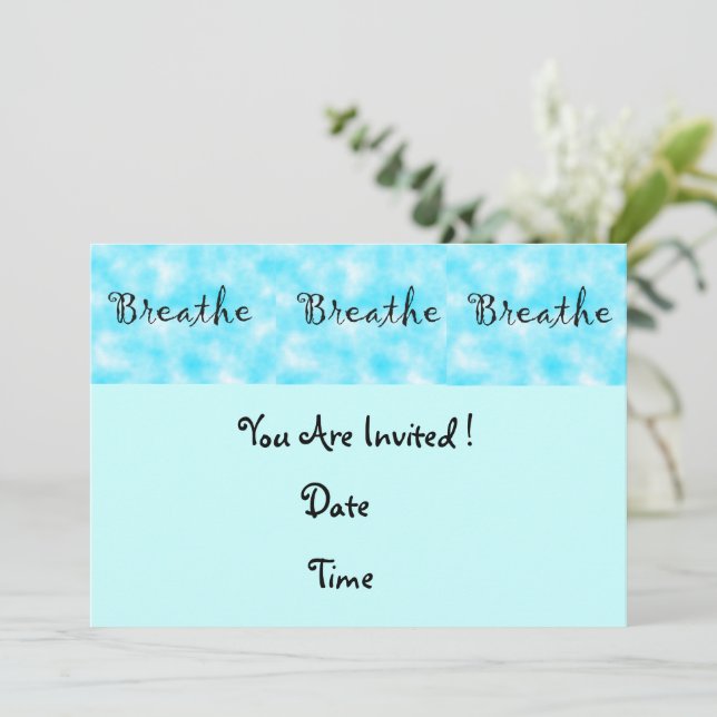 Breathe-invitation Invitation (Standing Front)