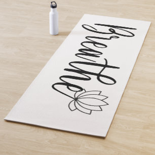 Breathe-Lotus Flower-Wildflower Yoga Mat