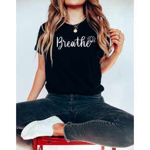 Breathe-Lotus Flower-Wildflower-Yoga T-Shirt