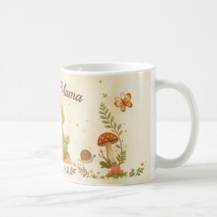 Breathe Mama Cute Frog Mindfulness Art Coffee Mug