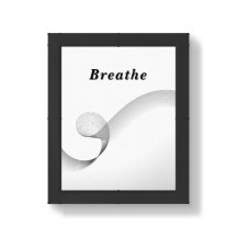 Breathe Minimalist Word of Power and Inspiration