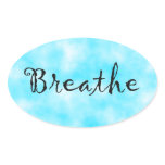 Breathe-oval sticker Breathe-oval sticker