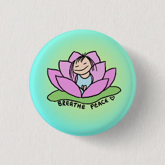Breathe Peace Lotus Pin