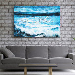 Breathe Quote Hawaii Turquoise Ocean Waves Photo Canvas Print<br><div class="desc">“Breathe”, relax, and enjoy the mesmerizing ocean waves with this canvas photo print of the Hawaiian Pacific. You can easily personalize this wall art plus I also offer customization on any product. IMPORTANT NOTE: Please do not change the size on this canvas to go any larger than what is listed....</div>