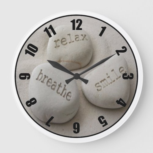 Breathe Relax Smile Customized Photo Clock