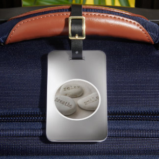 Breathe Relax Smile Luggage Tag
