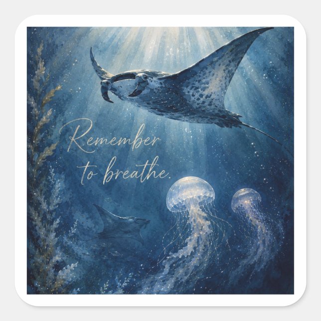 Breathe Square Sticker (Front)