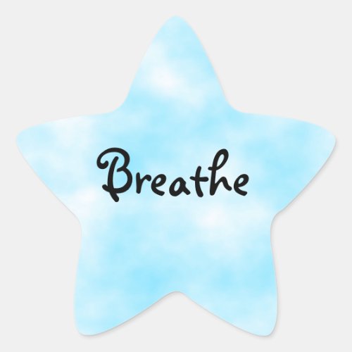 Breathe_star sticker