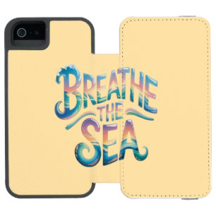Breathe the Sea iPhone SE/5/5s Wallet Case