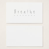 Breathe - the "take a break" card (Front & Back)