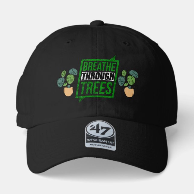 Breathe through trees 47 brand hat (Front)