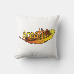 Breathe throw pillow