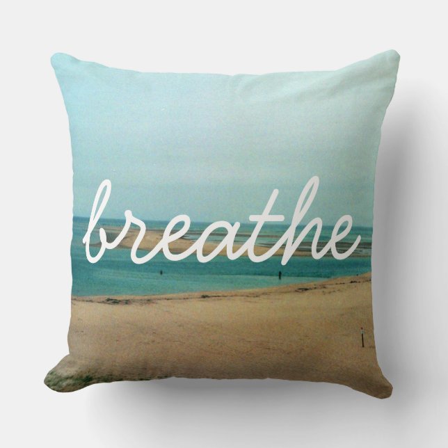 Breathe, throw pillow (Front)