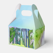 BREATHE/tie dye background treat box