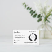 Breathe with Enso symbol Appointment Card (Standing Front)