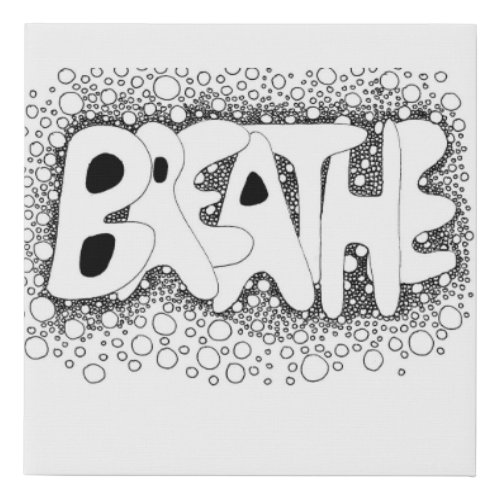 Breathe Word Art Wall Art