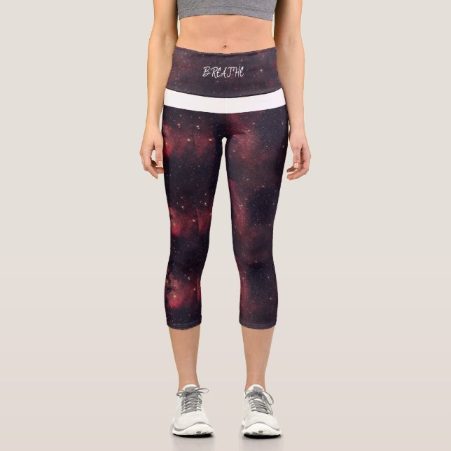 "BREATHE" Yoga Pants (Front)