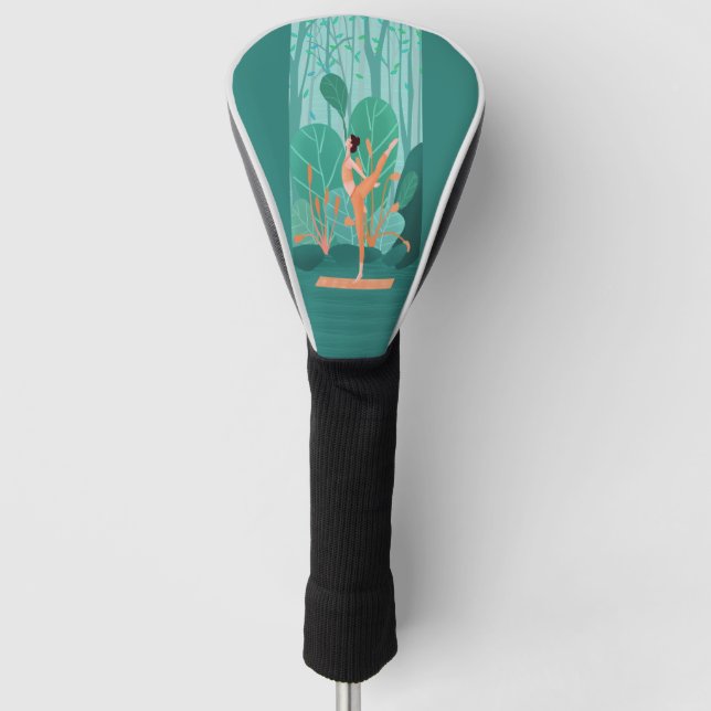Breathe Yoga Super Yoga Girl Golf Head Cover (Front)